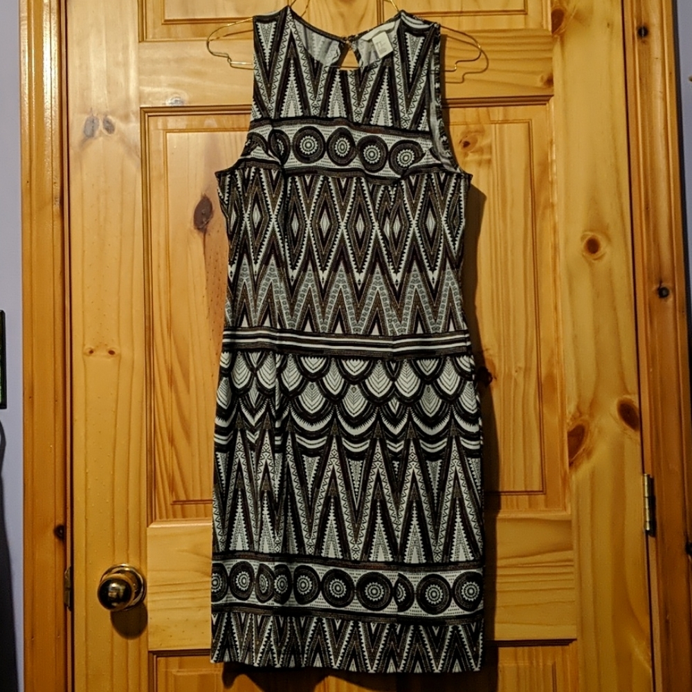 Geo print dress